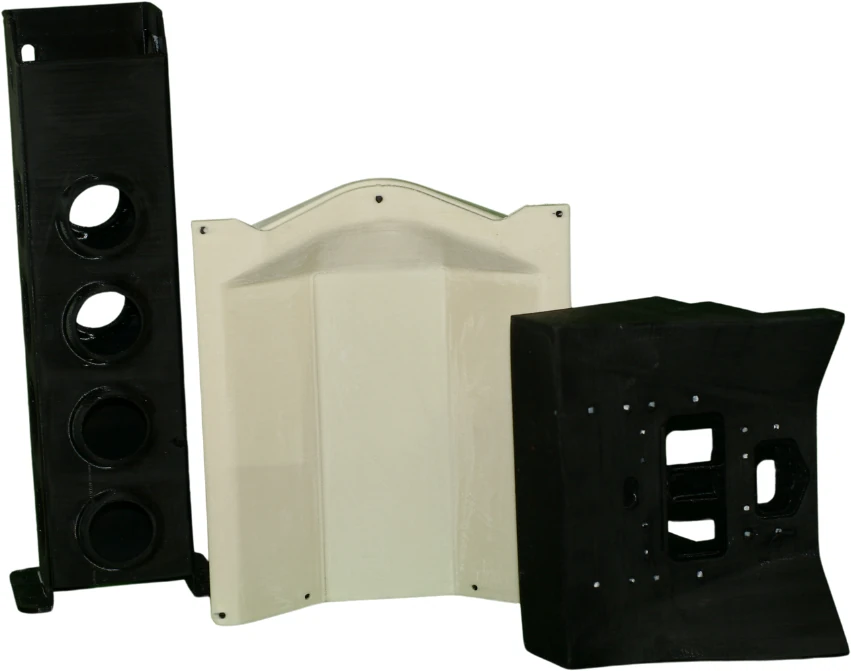 componenti realizzati in stampa 3d fdm per seggiolino f16 ACESII headrest